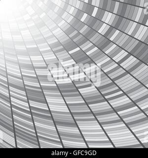 Abstract perspective tunnel background. Vector illustration. Gray rectangles. Stock Vector