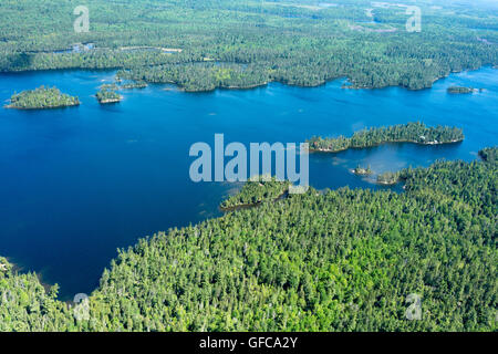 contryside ontario canada nature aerial views lake forest Stock Photo