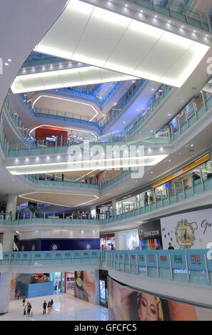 People shop at NU Sentral in Kuala Lumpur Malaysia. Stock Photo