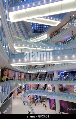 People shop at NU Sentral in Kuala Lumpur Malaysia. Stock Photo