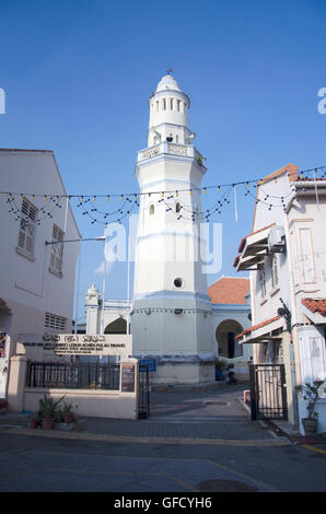 Masjid Melayu (Jamek) Lebuh Acheh Pulau Pinang or Lebuh Aceh Mosque (Acheen St Mosque) on Aceh Street at George Town on April 27 Stock Photo