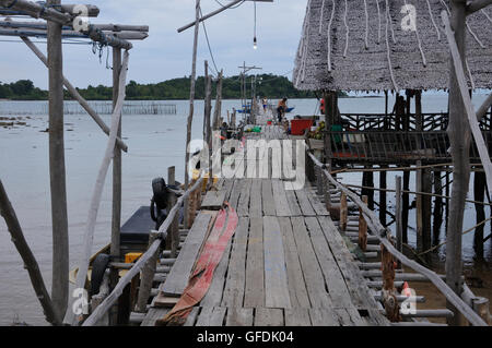 Dock on Pulau Galang Baru, Riau Islands,  Indonesia Stock Photo