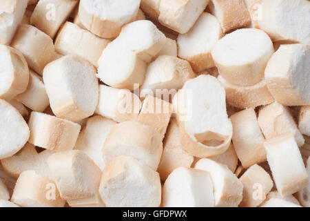 Japanese dry gluten in full frame Stock Photo