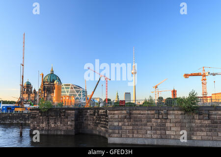 Construction in Berlin, Germany Stock Photo