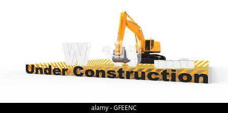 Under construction background for websites Stock Photo