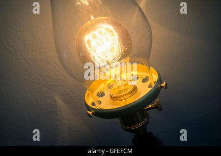 Decorative antique edison style filament light bulb Stock Photo