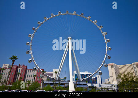 Las Vegas - Circa July 2016: High Roller Ferris Wheel at the LINQ Hotel I Stock Photo