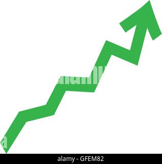 zig zag up arrow icon Stock Vector