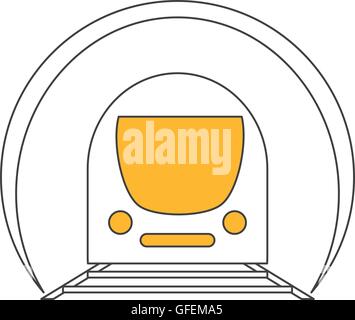 subway train icon Stock Vector