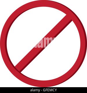 restriction sign icon Stock Vector
