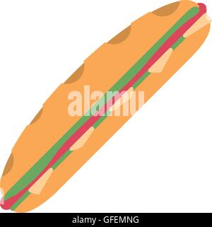 sub sandwich icon Stock Vector