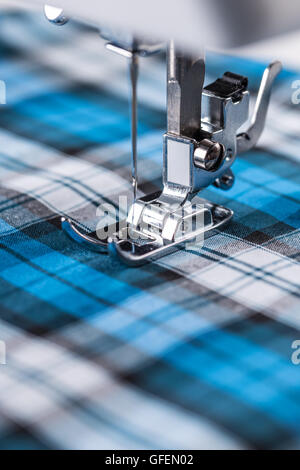 Working part of modern electric sewing machine Stock Photo