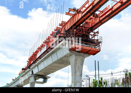 fragment view of the road under construction Stock Photo