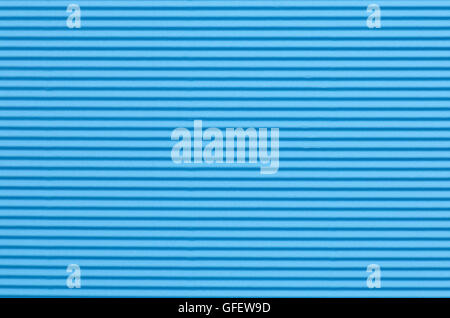 corrugated blue color paper background texture Stock Photo