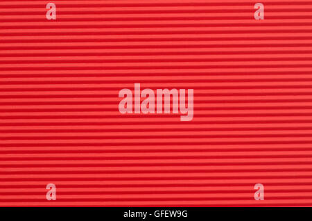 corrugated red color paper background texture Stock Photo