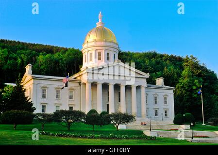 Vermont State House in city of Montpelier, state capital of Vermont, New England, USA Stock Photo