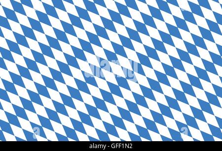 Bayern diamonds blue background Oktoberfest Stock Vector