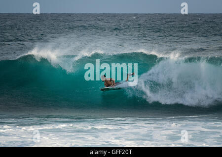 Waves off beach in Kauai, Hawaii Stock Photo