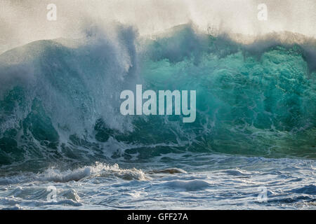 Large ocean waves. Hawaii Island. Stock Photo