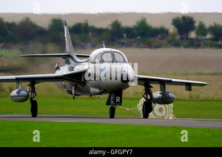 Hawker Hunter T7, WV372, G-BXFL, IWM,  Duxford, Cambridgeshire, England, Stock Photo