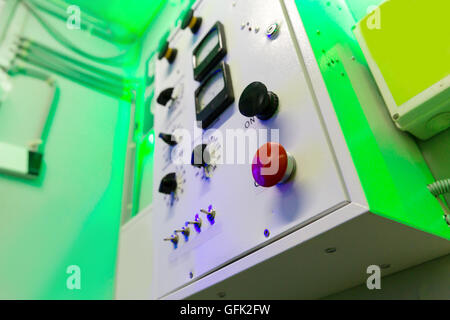 Electric control panel Stock Photo