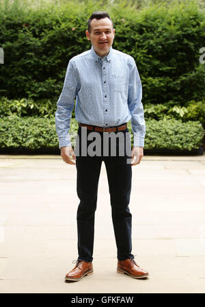 Embargoed to 1400 Sunday July 31 Danny Crosby, the winner of Slimming World's Man of the Year 2016 award, poses for photographs after losing eight stone in eight months, during a photocall at The Ritz hotel in London. Stock Photo