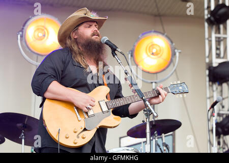 Chicago, Illinois, USA. 30th July, 2016. CHRIS STAPLETON performs live during Lollapalooza Music Festival at Grant Park in Chicago, Illinois © Daniel DeSlover/ZUMA Wire/Alamy Live News Stock Photo