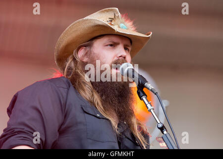 Chicago, Illinois, USA. 30th July, 2016. CHRIS STAPLETON performs live during Lollapalooza Music Festival at Grant Park in Chicago, Illinois © Daniel DeSlover/ZUMA Wire/Alamy Live News Stock Photo