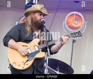 Chicago, Illinois, USA. 30th July, 2016. CHRIS STAPLETON performs live during Lollapalooza Music Festival at Grant Park in Chicago, Illinois © Daniel DeSlover/ZUMA Wire/Alamy Live News Stock Photo