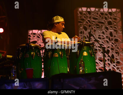 July 29, 2016 - Portsmouth, VIRGINIA, USA - SLIGHTLY STOOPID on the ''RETURN OF THE RED EYE SUMMER 2106 TOUR'' bring the reggae fusion to PORTSMOUTH PAVILION in PORTSMOUTH, VIRGINIA  on 29 JULY 2016..photo Â©jJeff Moore 2016 (Credit Image: © Jeff Moore via ZUMA Wire) Stock Photo