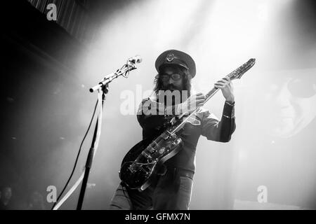 Las Vegas, Nevada, USA. 31st July, 2016. Sean Lennon pictured as he performs with The Claypool Lennon Delirium at Brooklyn Bowl at The Linq in Las vegas, NV on July 31, 2016.  © MediaPunch Inc/Alamy Live News Stock Photo