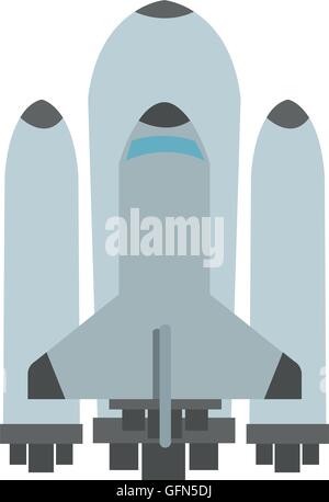 space shuttle icon Stock Vector
