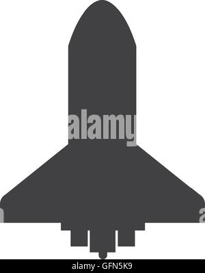 space shuttle icon Stock Vector