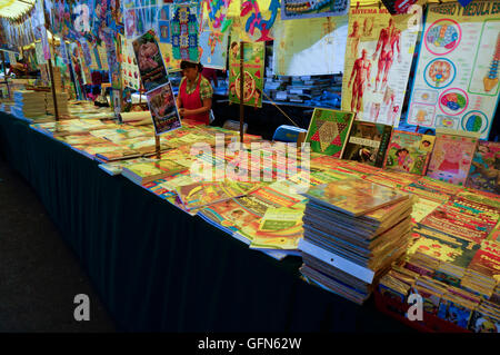 Booksellers in the Lagunilla Market in Mexico City, Mexico Stock Photo