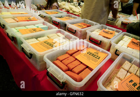 Handmade soap being sold in the Lagunilla Market in Mexico City, Mexico Stock Photo
