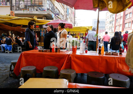 Lagunilla Market restaurant in Mexico City, Mexico Stock Photo