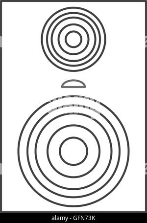 stereo system icon Stock Vector