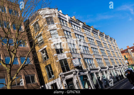 Farringdon Road buildings, Clerkenwell, London, England, U.K. Stock Photo