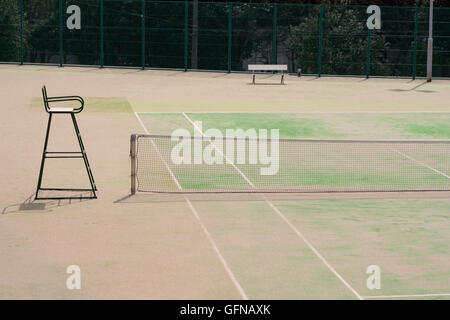 Grenn tennis court Stock Photo