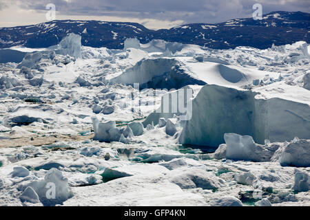 UNESCO World Heritage Site, Ilulissat Icefjord, Ilulissat, Greenland Stock Photo