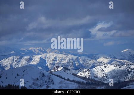 Mountainscape in Salt Lake City, USA Stock Photo