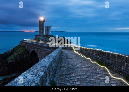 Petit Minou Lighthouse. Plougonvelin, Brittany, France Stock Photo