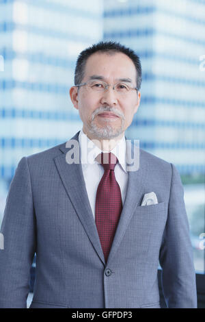 Japanese businessman in a modern office