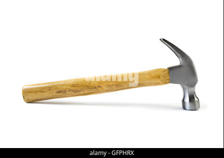 Claw steel hammer isolated on white Stock Photo