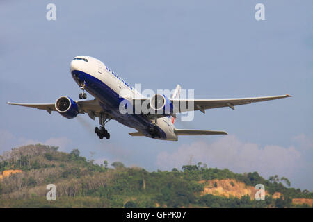 Boeing 777 from Transaero Stock Photo