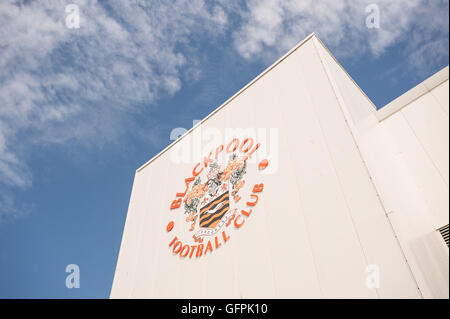 Blackpool Football Club. Bloomfield Road Stadium. Stock Photo