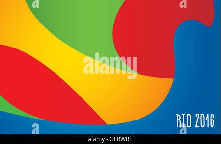 Summer olimpic games Rio 2016 background pattern Stock Photo