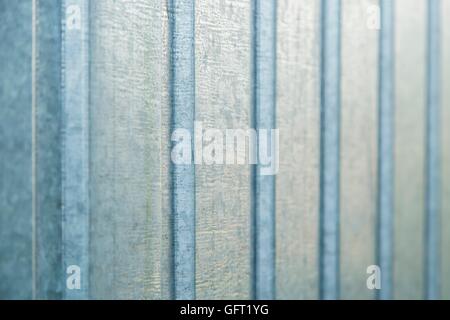 Corrugated metal sheet wall background texture Stock Photo