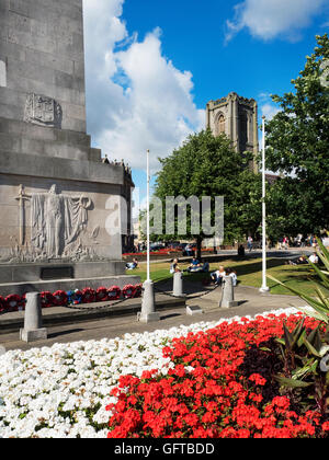 War Memorial and St Peters Church in Harrogate in Spring North ...