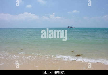 Looking Out to the South China Sea from Johor in Malaysia Stock Photo